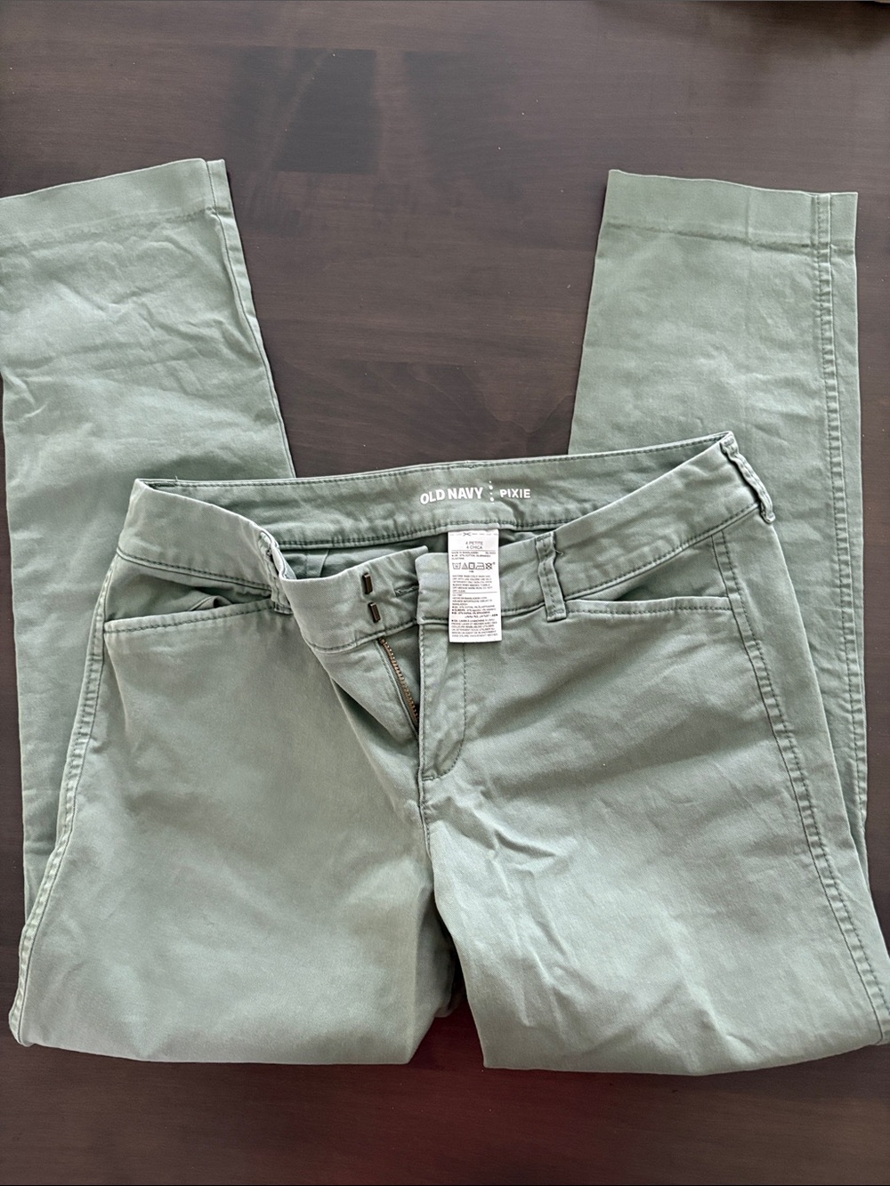 Old Navy Pixie Slim Ankle Pants in Sage